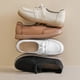 thumbnail image 4 of Zapatos casuales de cuero de vaca genuino, zapatos blancos para niña, zapatos planos con cordones, zapatos cómodos, 4 of 5