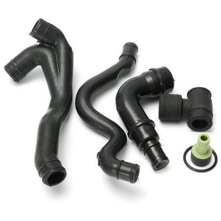 - 6pcs Black Engine Crankcase Breather Hose Pipe Set For VW Golf Jetta Audi TT US