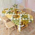 thumbnail image 3 of Rectangle Boho Style Waterproof Tablecloth 60×120 Inch, Bohemian Colorful Floral Reusable Indoor/Outdoor Durable Table Cover for Party Kitchen Dinner Room Decor, 3 of 6