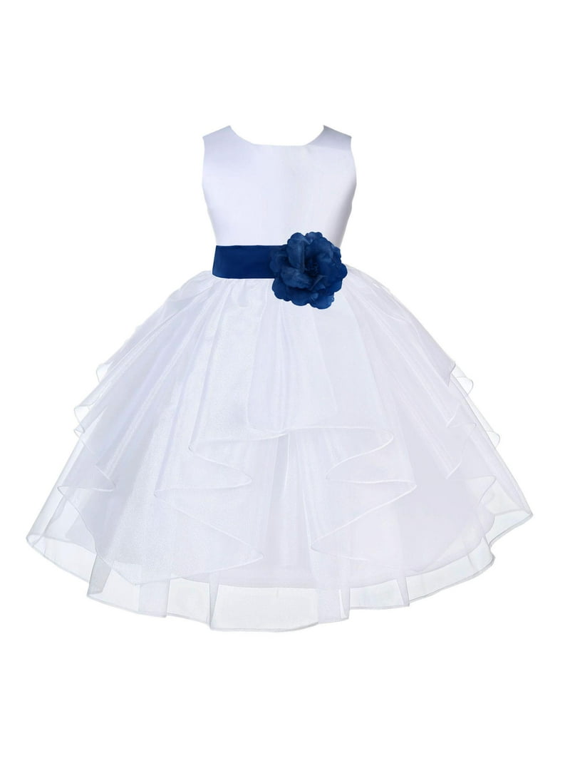 white and royal blue wedding dress Fully Crystal Beaded Bodice Corset Royal Blue Wedding Dresses Ball Gowns