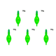 thumbnail image 2 of Flotadores Deriva Pesca LED Flotador Pesca Bobber Impermeable Ligero (50g Verde), 2 of 5