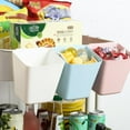thumbnail image 5 of Hanging Cup Holder,Rolling Cart Organizer Accessories Trolley Basket Storage Hanging Bucket Hanging Container for Kids, 5 of 11