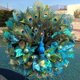 thumbnail image 5 of Hermosa corona de pavo real Llamativa corona de pavo real Decoración Puerta de alfombra con pantalla de apertura de pavo real, 5 of 5