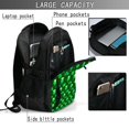 thumbnail image 4 of Vsdgher leaves and glasses of beer for St. Patrick's Day Print Travel Laptop Backpack, Laptops Backpack with USB Charging Port, Water Resistant Computer Bag Gift for Men & Women, 4 of 7