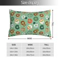 thumbnail image 2 of Fotbe Christmas Donuts Funda de Almohada Decorativa Estilo Occidental, Lujo en Algodón, Fundas para Almohadas King, Cojín Estampado para Decoración del Hogar-16"x24", 2 of 6