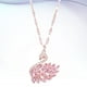 thumbnail image 3 of Collar de circón Gargantilla de moda Elegante Cadena para el cuello Collar en forma de cisne Joyas para el cuello Rosa, 3 of 7