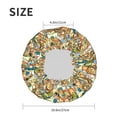 thumbnail image 5 of Yiaed Doodle Owls Print Reusable Shower Cap & Bath Cap & Lined, Oversized Waterproof Shower Caps Designed for all Hair Lengths, 5 of 7