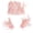Pink, variant on Feather Cape & Wrist Cuffs Set, Pink Formal Accessory, 29x64cm