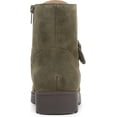 thumbnail image 4 of Vionic Women's Catina Lace Up Ankle Bootie Dark Olive Suede 11W, 4 of 5