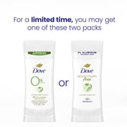Dove Aluminum Free Deodorant for Women Cucumber and Green Tea, 2.6 oz