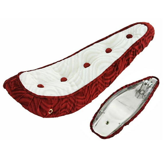20" BIKE BICYCLE POLO SEAT WITH BOTTONS RED/WHITE. Bike part, Bicycle part, bike accessory, bicycle part