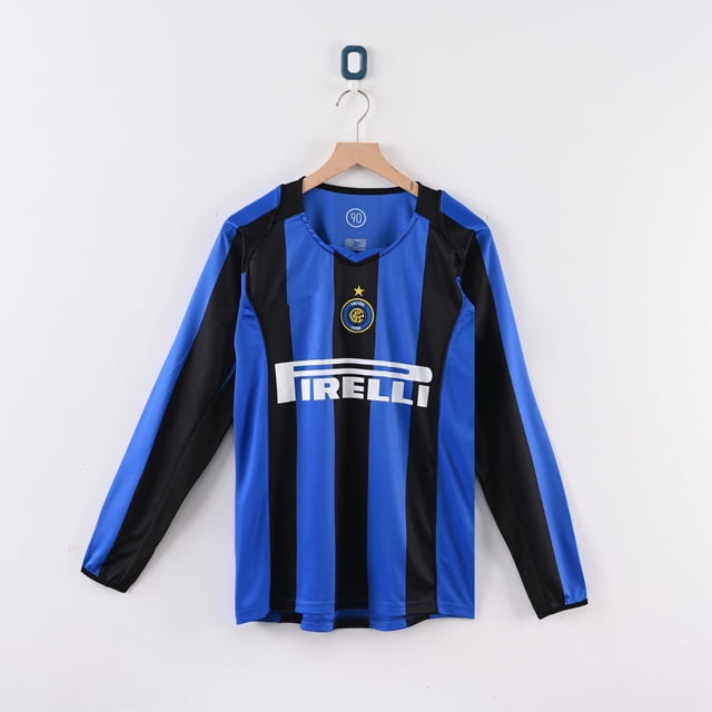 2004-05 Inter Milan Home Long Sleeve. Classic Football Jersey