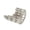 Silver, variant on Unique Retro Roman Amphitheater Shaped Rings Unisex Fashion Jewelry Accessory Accessories For Him And Her