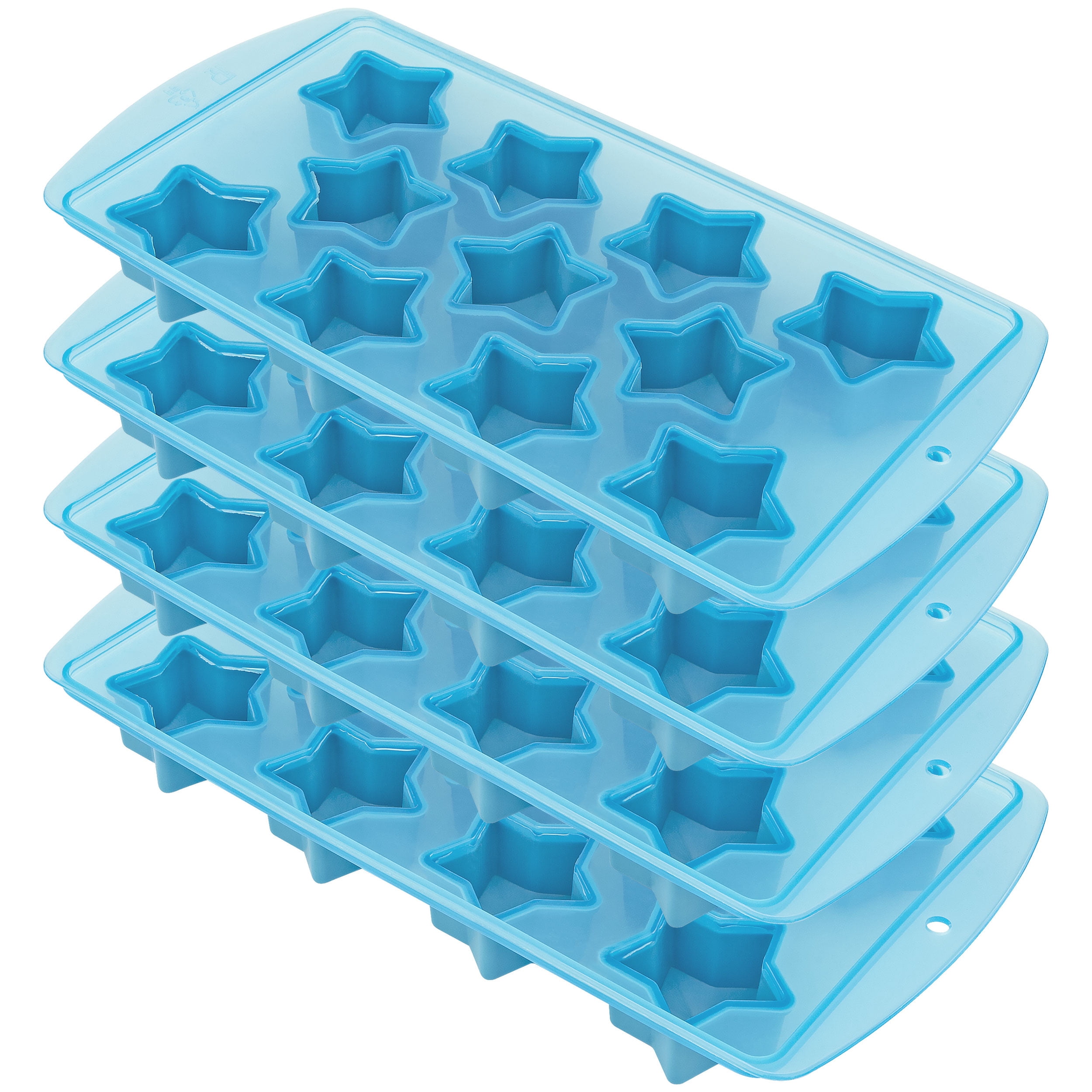 Fairly Odd Novelties Jewels Diamond Gem Flexible Shape 6 Ice Cube Tray Mold  Blue Rubber Novelty Gag Gift, One Size