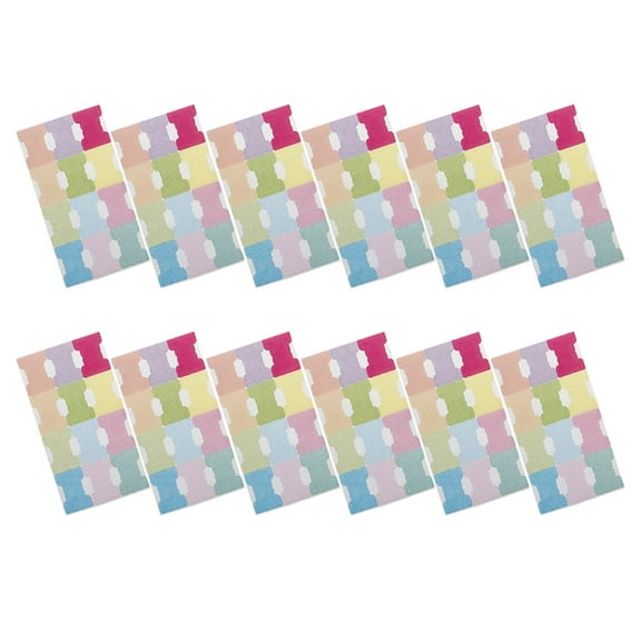 OUNONA  12 Sheets Index Label Binder Dividers Sticky Tabs Bookmarks