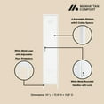 thumbnail image 4 of Naomi Modern 15 Single Locker Storage Cabinet with 5 Adjustable Shelves in White, 4 of 9
