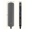 thumbnail image 3 of Tipo C Hub 4K Usb 3.0 Hub De Aluminio Dongle Con Salida Compatible Con Hdmi Soporte Pd / Tf / Sd Para Teléfono Portátil 6 En 1 Minnieouse EL012705-00, 3 of 6
