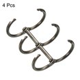 thumbnail image 3 of Unique Bargains Metal Binder Rings, Dark Grey, 4 Pack, 3 of 6