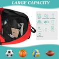 thumbnail image 3 of WOLT | Youth Soccer Bag Backpack--Football Bag with Ball and Shoes Compartment for Teenager, 3 of 8