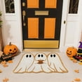 thumbnail image 4 of DERONA Halloween Ghost Front Door Mat Outside Entrance Rug,Outdoor Mats for Front Door in Cute Spooky Design,Door Mat Indoor Entrance for Fall Decor and Party Accent, 4 of 7