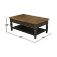 thumbnail image 3 of Vista Solid Wood Coffee Table in Hickory/Washed Coal, 3 of 6