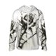 thumbnail image 1 of Balery Black And White Rose Sudadera ligera de manga larga con capucha y protección solar UPF 50+ para hombre y mujer, ideal para pesca y running-Medium, 1 of 7
