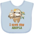 thumbnail image 3 of Inktastic Cute Sloth I Love My Abuela Boys or Girls Baby Bib, 3 of 4