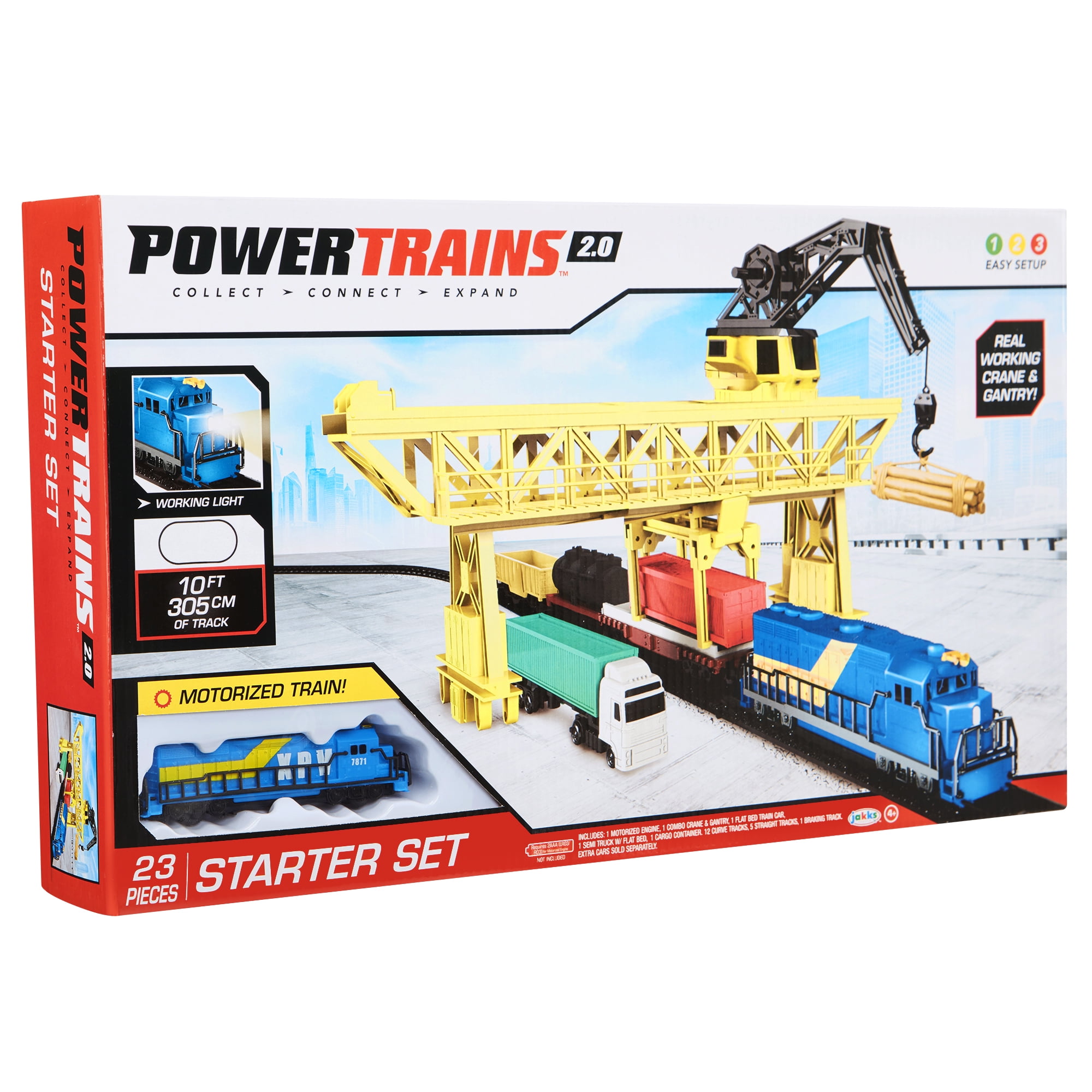 Power Trains 2.0 STARTER SET Port Cargo Loader Crane & Gantry Motorized Train