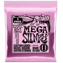 Ernie Ball Mega Slinky Nickel Wound Electric Guitar Strings 3 Pack - 10.5-48 Gauge