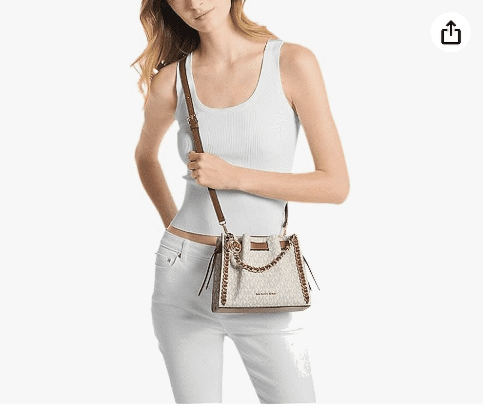 Michael Kors Small Mina Signature Logo Chain Crossbody - Walmart.com