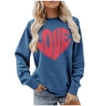 thumbnail image 5 of Patlollav Womens Valentine's Day Long Sleeve Sweatshirts, 5 of 6