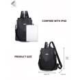 thumbnail image 6 of PULLIMORE Womens Backpack Travel Bags Casual Waterproof Anti-Theft Shoulder Bag Daypack (Black), 6 of 7