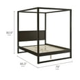 thumbnail image 3 of Alva Canopy Platform Bed in Smoked Oak, 3 of 10