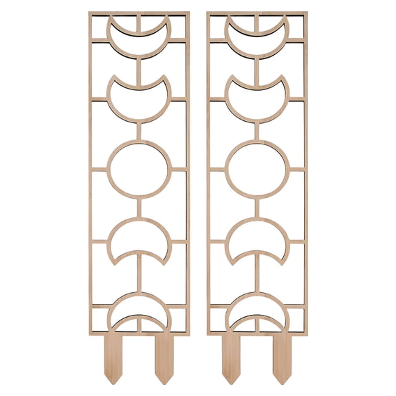 XIBUFE 2026 New 2Pcs Wooden Plant Trellis Creative Shape Easy Installation Indoor Outdoor Climbing Plants Support Trellis Garden Supplies