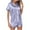 Purple 2 piece outfit for women, variant on Wycnly Womens Pajamas Set Lightweight Silky Satin Sleepwear 2 Piece Outfits Button Down Short Sleeve Tops and Shorts Homewear Lounge Sets under $5
