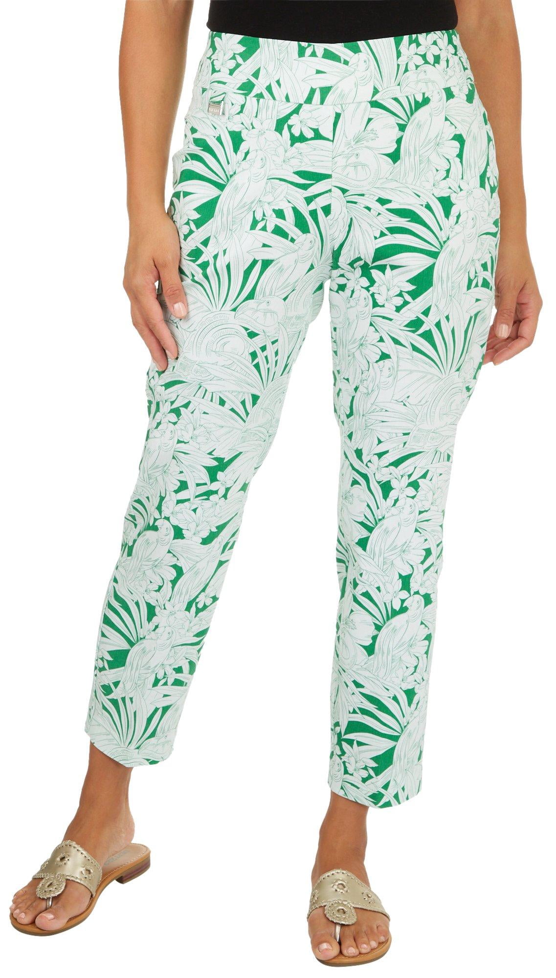 Premise Womens Tropical Print Capris 