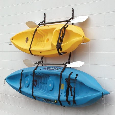 DrSportsUSA Kayak Wall Hanger Wall Mount Kayak Storage Racks Accessories for Kayaks Canoe and Stand up Paddle Boards