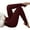 Wine Red, variant on Women's Stirrup Leggings High Waist Gym Yoga Workout Pants for Women Pocket Extra Long Over The Heel Leggings Foot Straps S