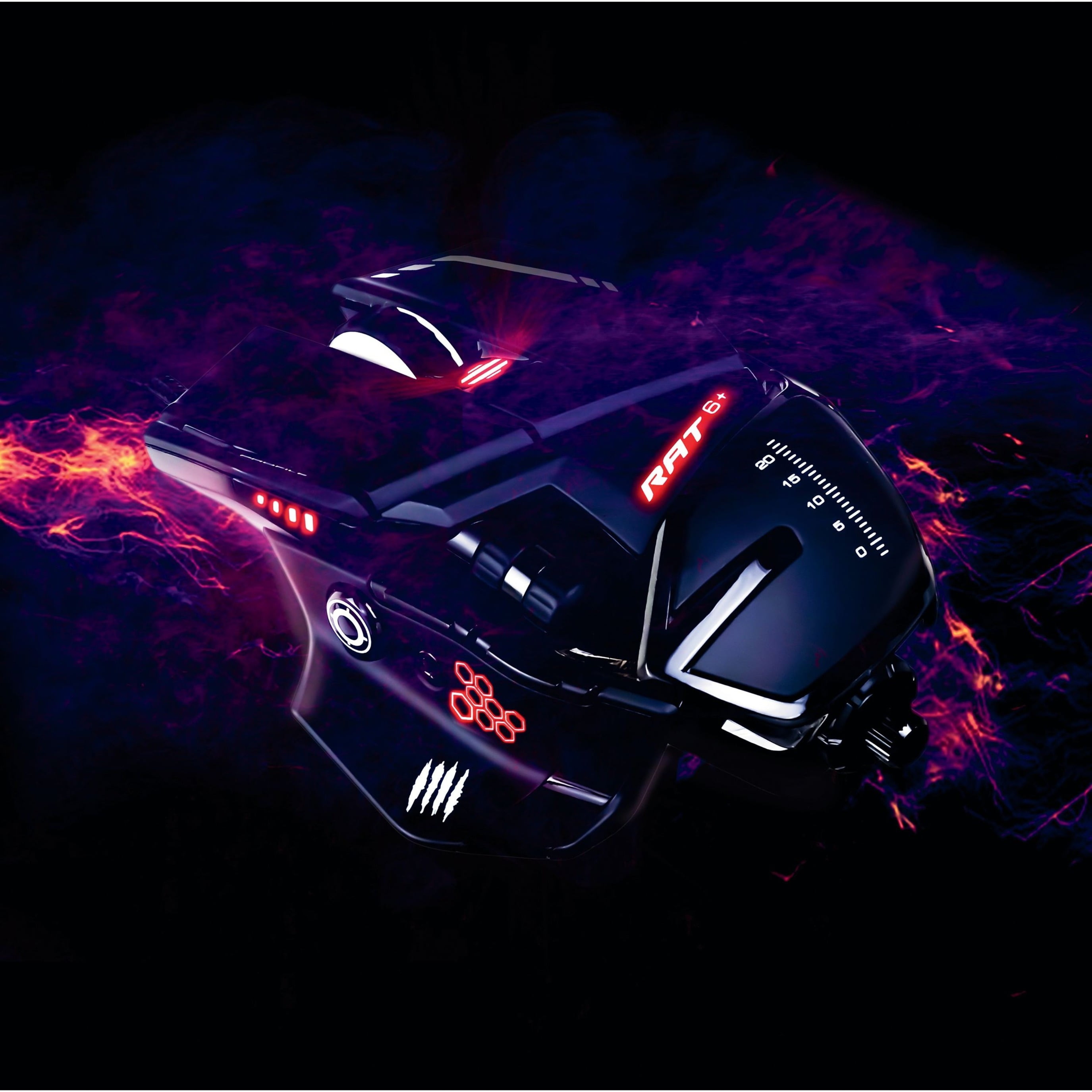 Mad Catz, MDCMR04DCAMBL00, The Authentic R.A.T. 6+ Optical Gaming