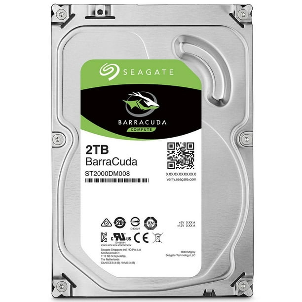 Disco Duro 2TB Seagate DISCOS DUROS, SSD Y ALMACENAMIENTO INTERNO BARRACUDA ST2000DM008 3.5