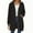 Black, variant on Gytharion Womens Long Full-Zip Jackets Fashion Casual Solid Long Sleeve Drawstring Hooded Coat Lightweight Loose Fall Cardigan Jackets with Pockets