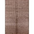 thumbnail image 1 of Ahgly Company Indoor Rectangle Mid-Century Modern Chestnut Brown Oriental Area Rugs, 8' x 12', 1 of 6