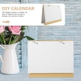 thumbnail image 3 of Blank Desk Calendar Hand Painted DIY Planner Decor The Gift Turn Page Scrapbook Home Decoration Office, 3 of 6