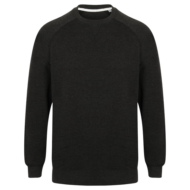 Front Row - Sudadera Modelo French Terry Adultos Unisex (Negro Moteado)