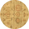 thumbnail image 1 of Ahgly Company Indoor Round Oriental Brown Traditional Area Rugs, 8' Round, 1 of 4