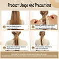 thumbnail image 4 of 3Pcs Blonde Elastic Spiral Hair Ties, 25" Soft Ponytail Holders Braided Pony Tails Wrap Hair Tie for Women Girls Stretchy Hair Bands for Swimming Beach Workout Bike GYM- Black Beige Brown, 4 of 7