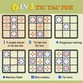 thumbnail image 4 of Rechargeable 6-in-1 Electronic Tic Tac Toe Game, Upgraded Handheld Digital Puzzle Game Console with Mute, Perfect Back-to-School Gift for Kid, Blue, 4 of 10