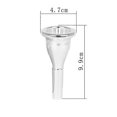 thumbnail image 4 of Tuba Mouthpiece Solid Construction Plated Musical Instrument Gold, 4 of 5