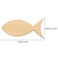 thumbnail image 5 of 200pcs Unfinished Wood Fish Cutouts Fish Shaped Wood Slice Craft DIY Accessories, 5 of 8