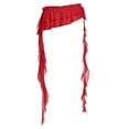 thumbnail image 5 of ManxiVoo Wrap Waist Lace Trim Layered Skirt with Scarf Belt Tie for Women Asymmetrical Style, 5 of 5